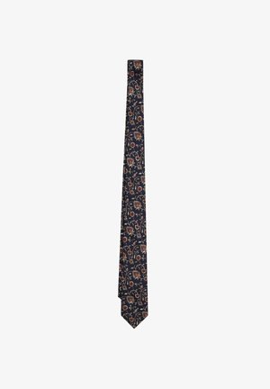 Scalpers, SCALPERS SCRETRO FLOWER TIE - Corbata - navy
