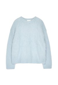 Striktrøje - light blue