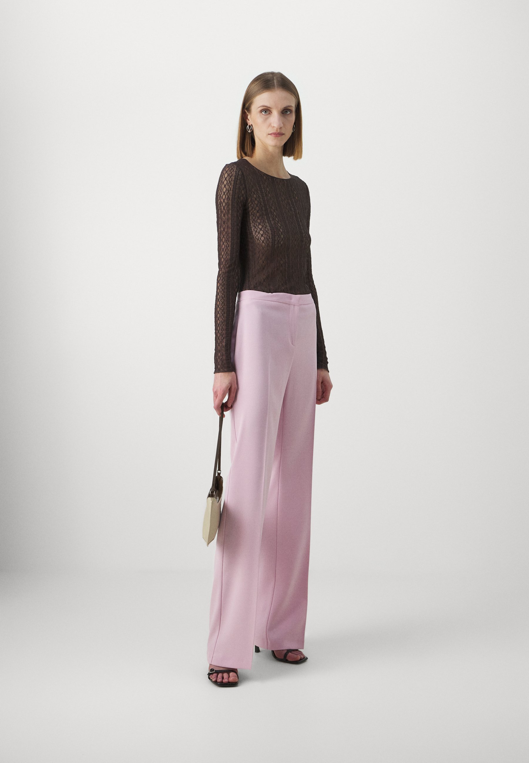 パンツ PINKO HULKA PANTS Pinko HULKA PANTALONE - Trousers - pink - Zalando.co.uk