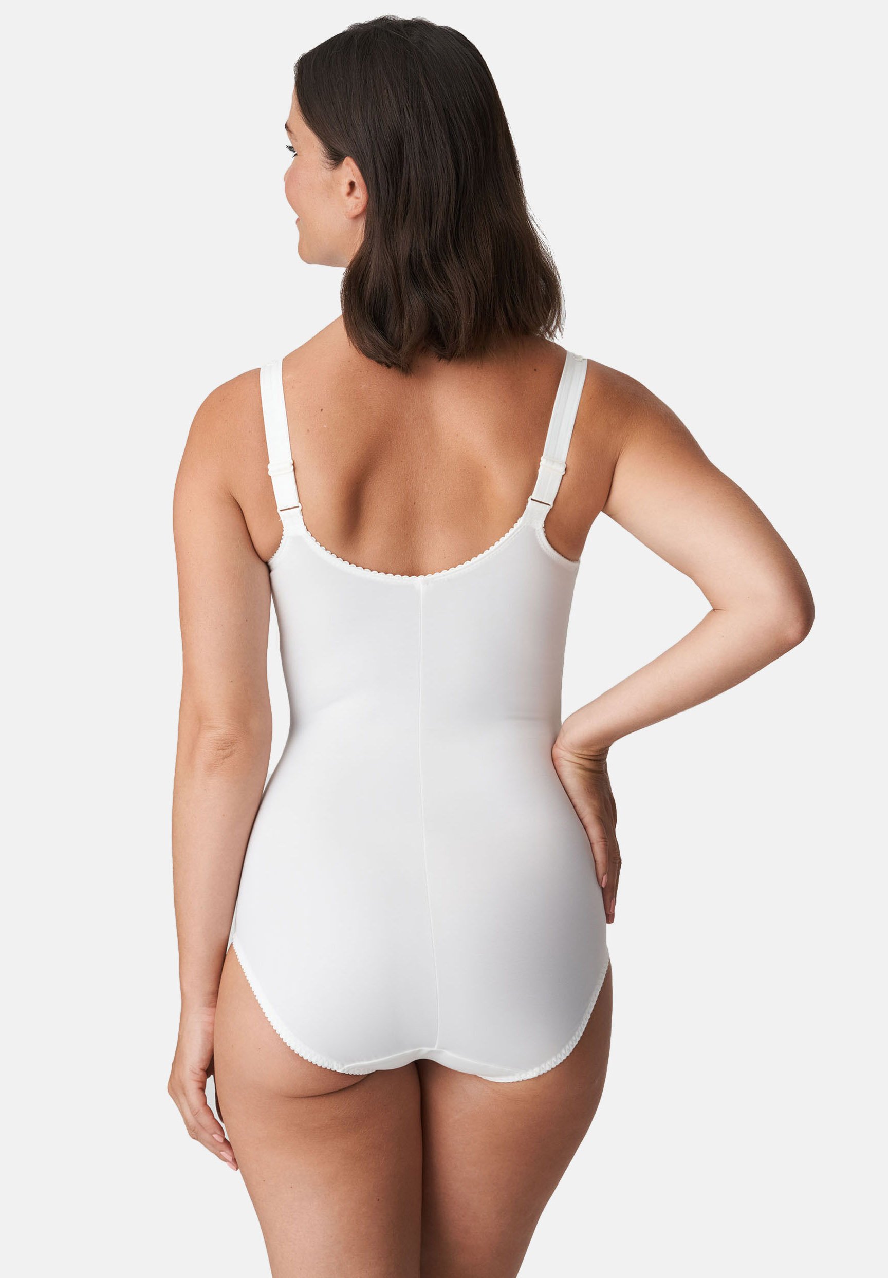 Body Satiné PrimaDonna Sans Manches - Couleur Offwhite - Taille 95C - Sous-vêtement Féminin élégant