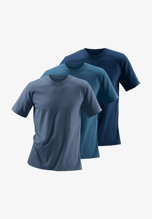H.I.S 3 PACK - T-Shirt basic - dunkelblau