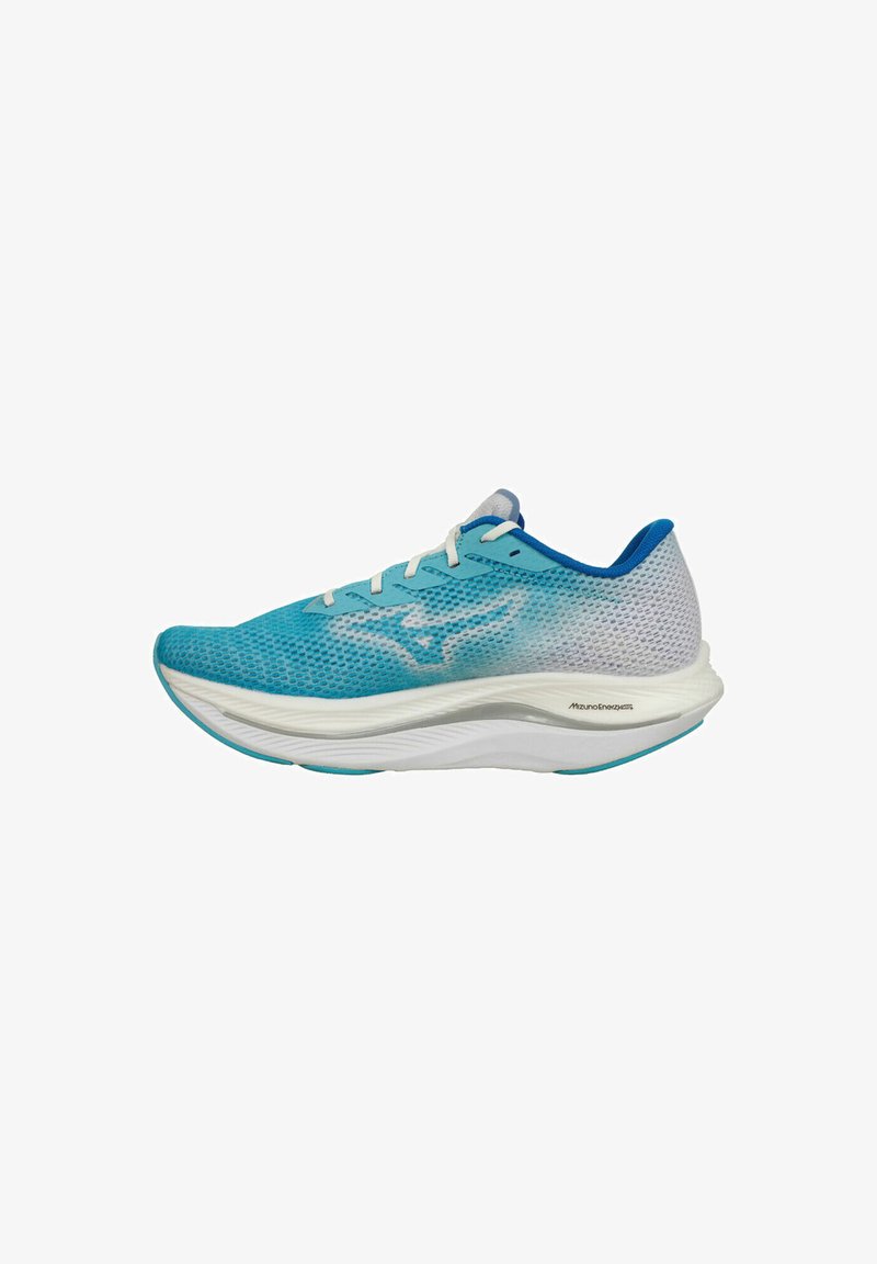Mizuno WAVE REBELLION FLASH 2 - Chaussures de running sur route - river blue mugen blue white