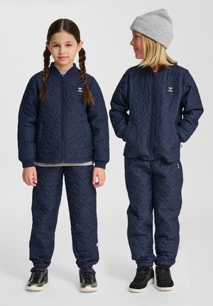 Hummel SOBI THERMO UNISEX SET - Regenhose - dark blue