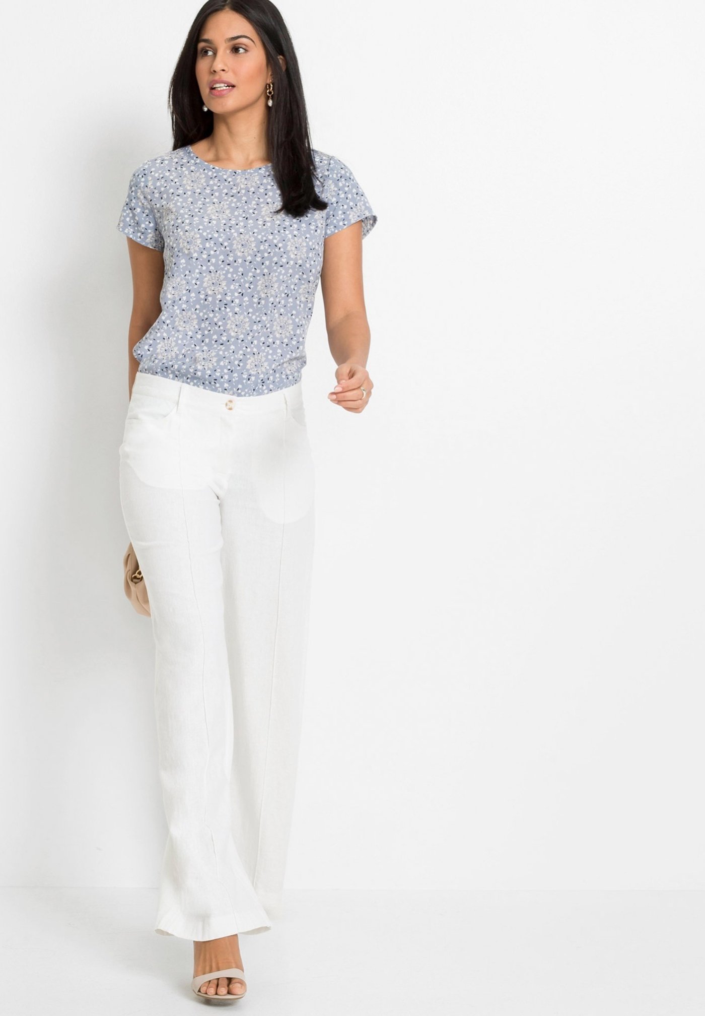 bonprix Pantaloni - weiß/bianco - Zalando.it