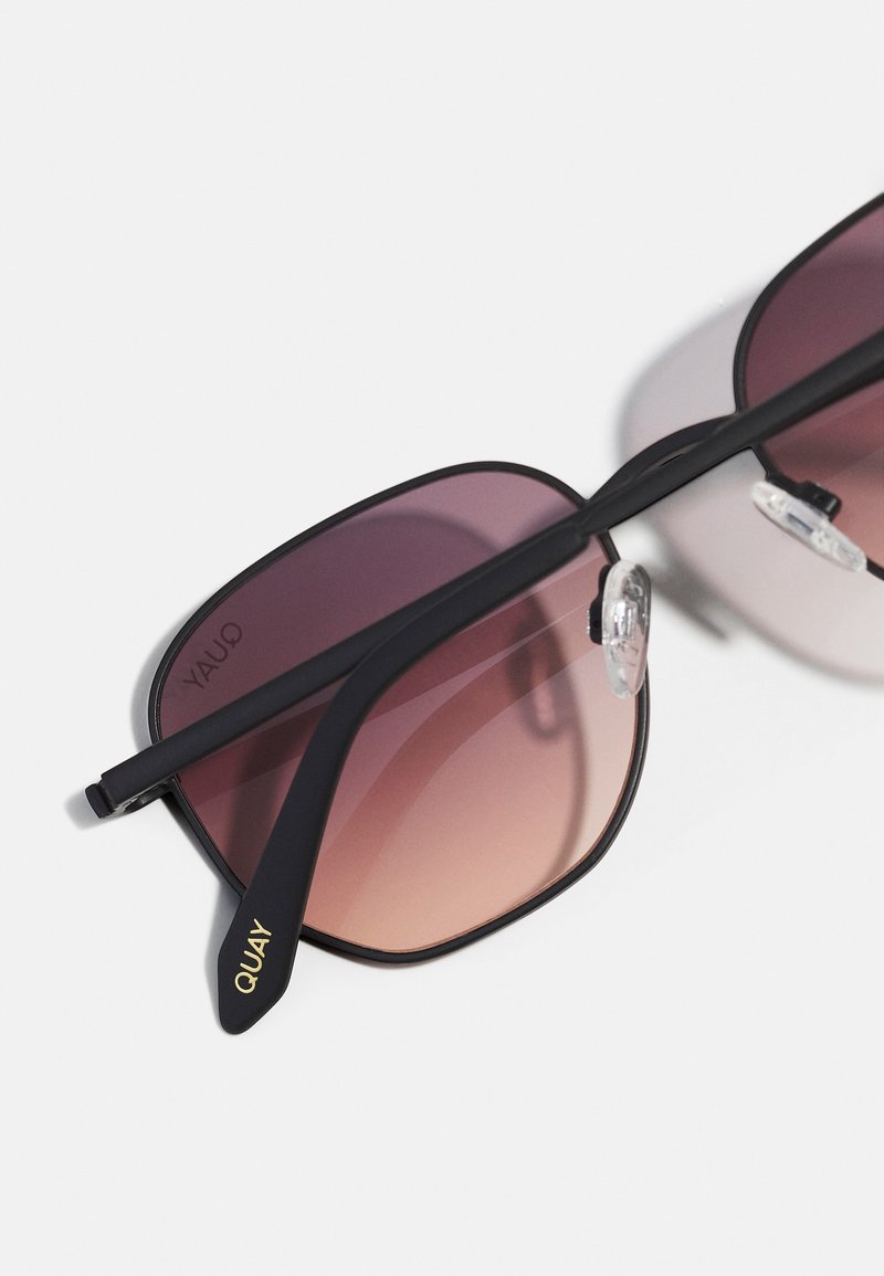 QUAY AUSTRALIA BIG TIME UNISEX - Sunglasses - black/brown  display picture 1