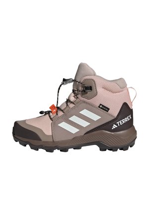 MID GORE-TEX HIKING - Hiking shoes - blush pink   off white   chalky brown