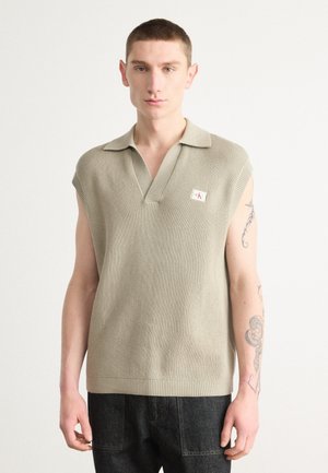 POLO SWEATER VEST - Trui - laurel oak