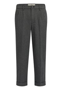 AXTON PANTS CROPPED COMFORT FIT - Stoffhose - black grindle