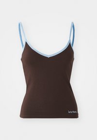 LEO CAMI - Felső - brown/blue