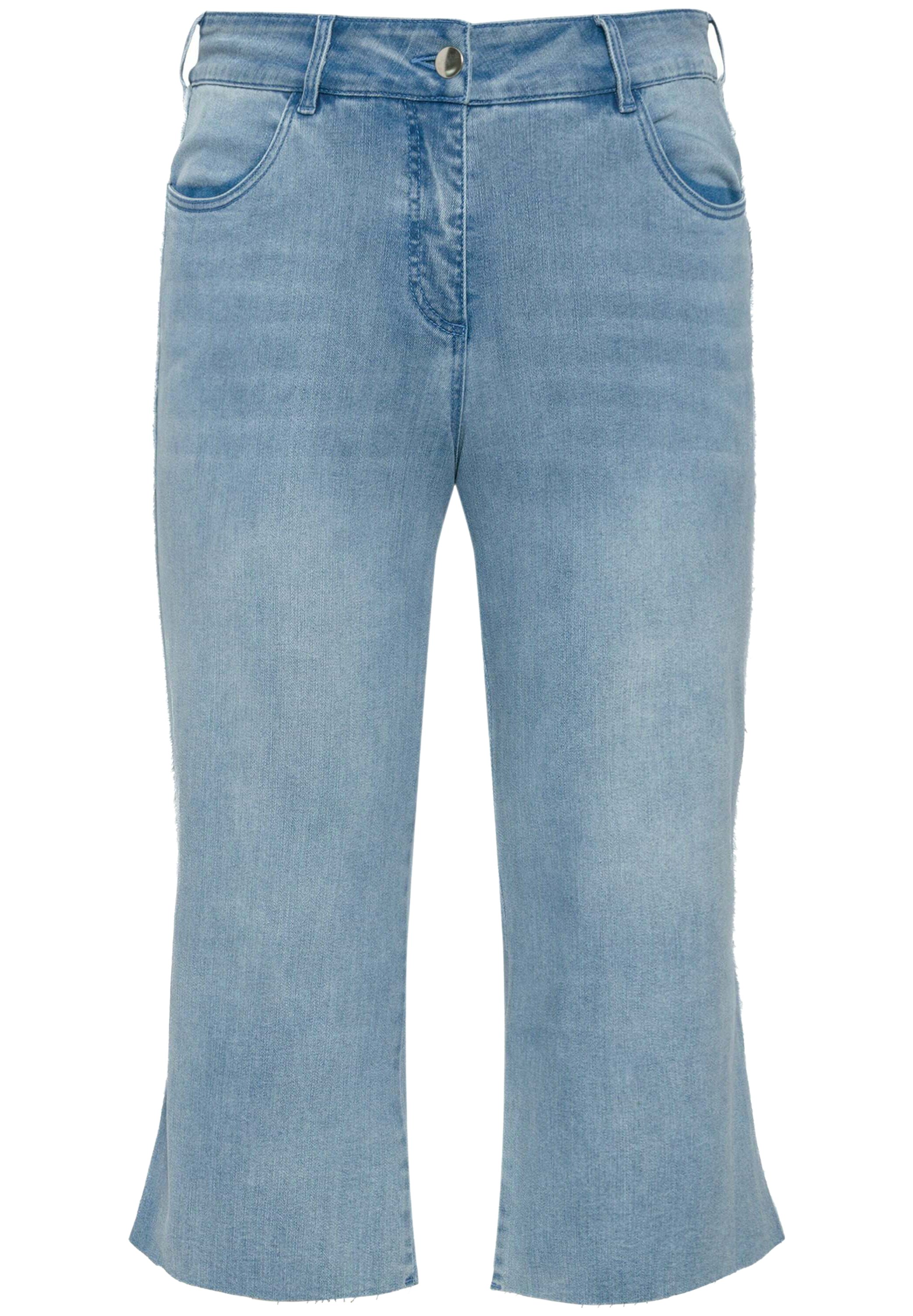 Jeans Cropped FIORELLA RUBINO Con Fondo A Macramè - Taglia Curvy, Primavera/estate 2025