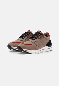 Marco Tozzi LACE UP - Sneaker low - taupe