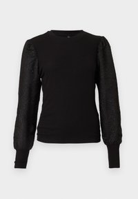 ONLJANIA LIFE PUFF MIX GLITTER - Camisola de manga comprida - black