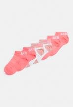 Skechers GIRLS MESH SNEAKER WITH LUREX 6PACK - Strømper - pink glow mix