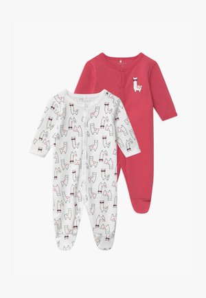 NBFNIGHTSUIT ALPACA 2 PACK - Sleep suit - claret red