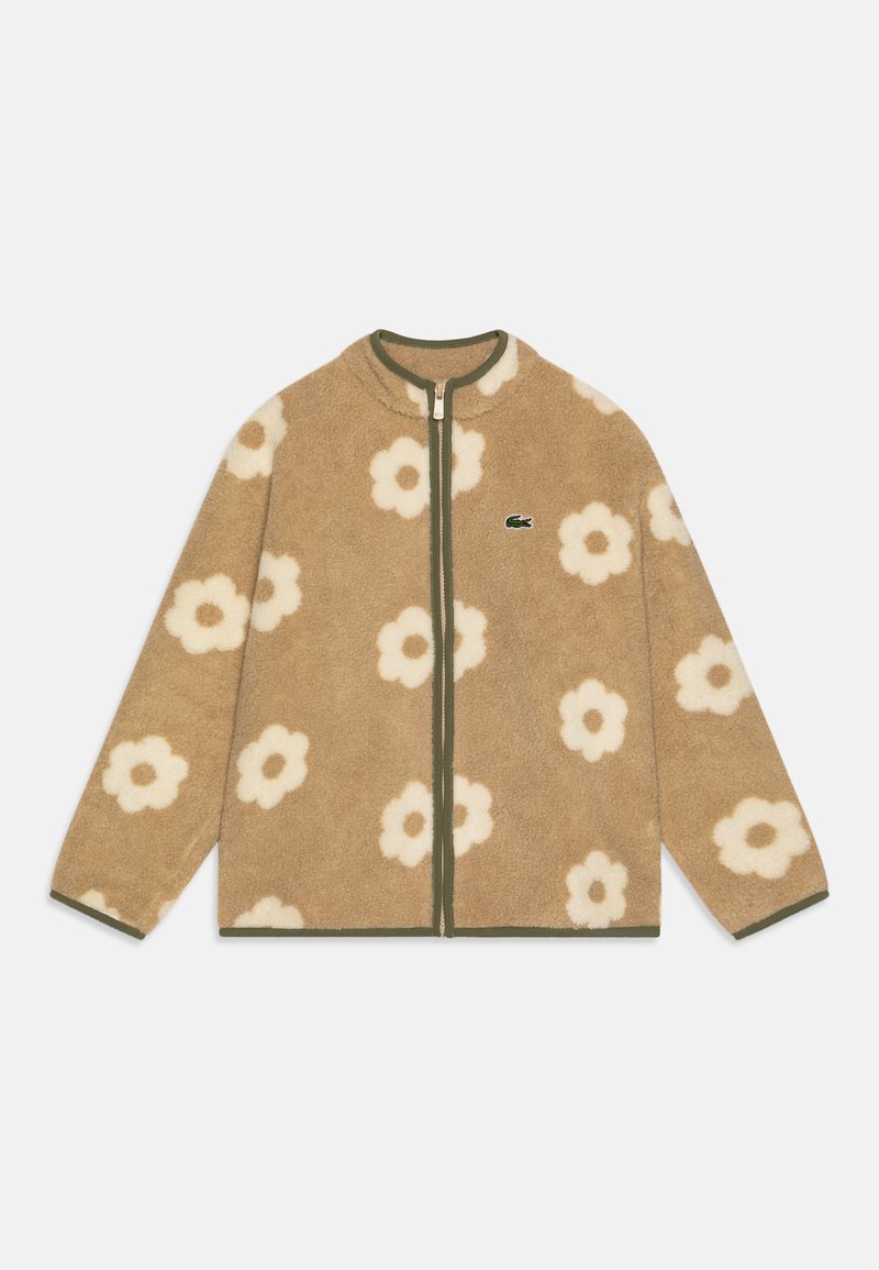 Lacoste Fleecejas lichtbruin Lacoste Fleecejas lichtbruin