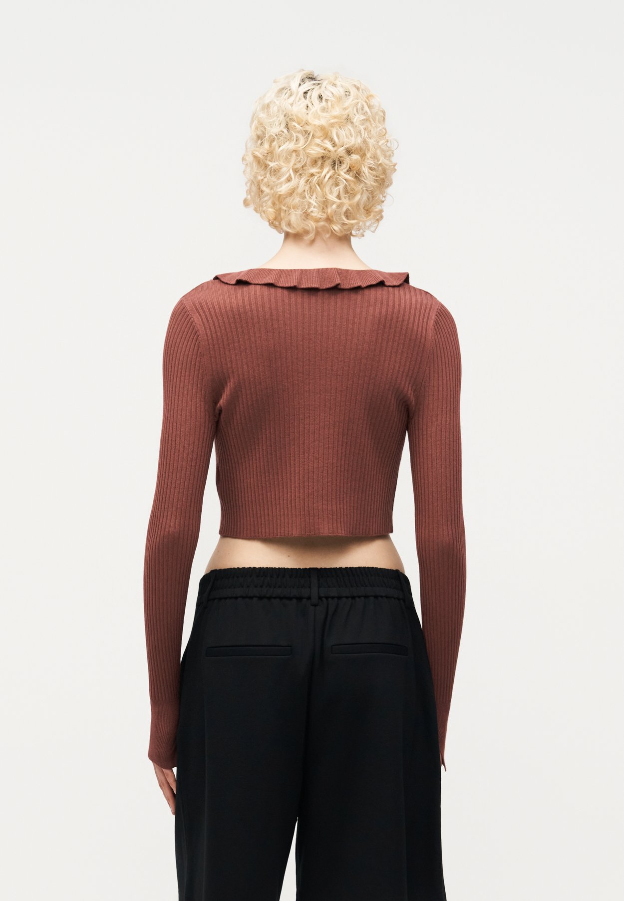 ONLMILA SHORT RUFFLE CARDIGAN