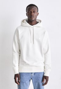 Calvin Klein Jeans BADGE HOODIE - Felpa - ivory