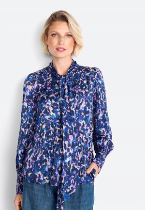 Rich & Royal MIT SCHLEIFENKRAGEN - Hemdbluse - midnight blue