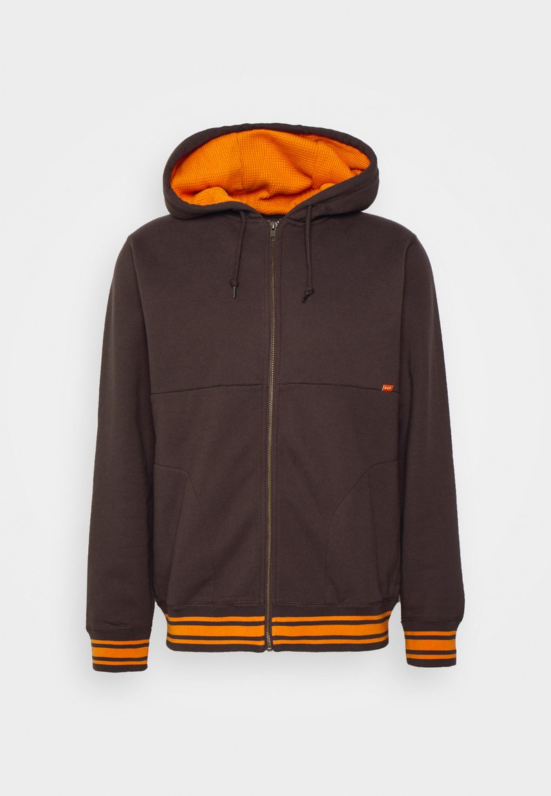 HUF Sweater met rits bruin HUF Sweater met rits bruin
