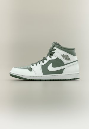 AIR JORDAN 1 MID UNISEX - Magas szárú sneakerek - summit white/vintage lichen