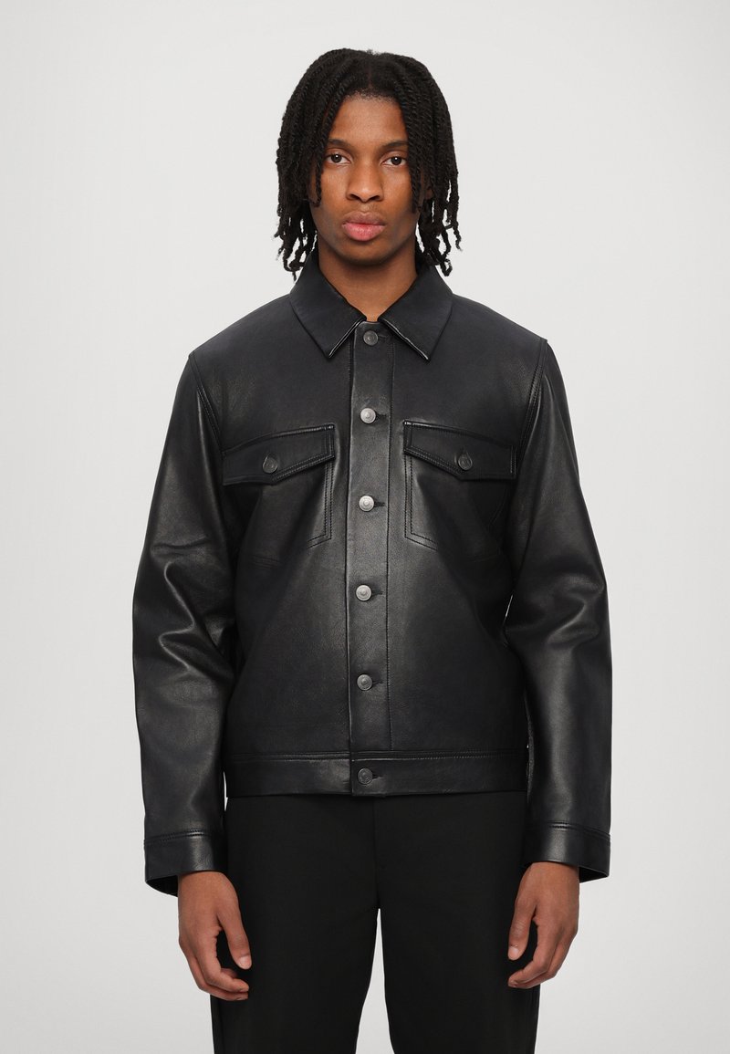 Won Hundred - CLAYTON  - Veste en cuir - black, Agrandir