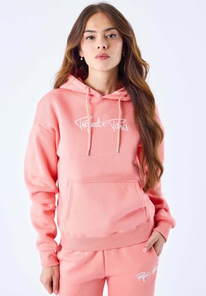 Sweat à capuche - abricot/blanc cassé