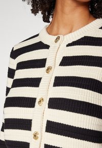 YAS YASSIRIKA CARDIGAN - Kardigán - birch stripe/black stripe
