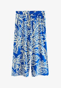 Sélectionné, blue ecru leaf print