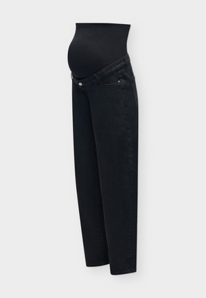 ONLY MATERNITY, OLMSNOW BARREL - Дънки Mom fit - washed black