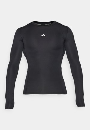 adidas Performance TECHFIT COMPRESSION LONG SLEEVE LONG-SLEEVE - Long sleeved top - black