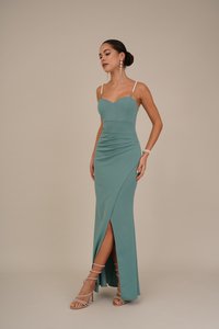 WAL G. SERENA PEARL DRESS - Iltapuku - sage green