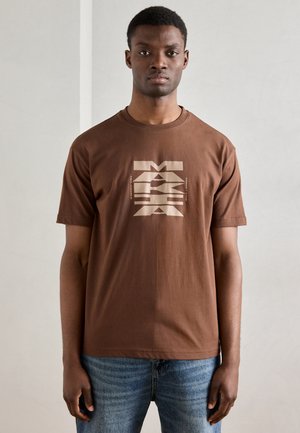 MENT - Tricou cu imprimeu - brown