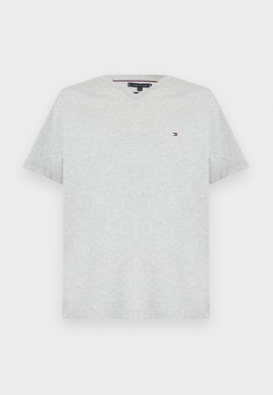 Tommy Hilfiger, ESSENTIAL V NECK TEE CORE - T-Shirt basic - light grey heather