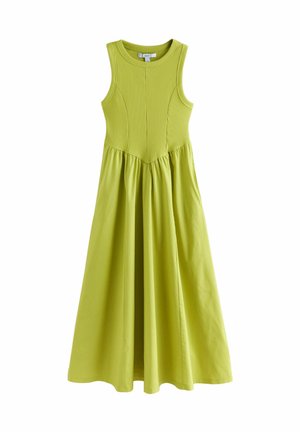 TALL FIT - MIX SLEEVELESS RACER MIDI  - Vardagsklänning - lime green