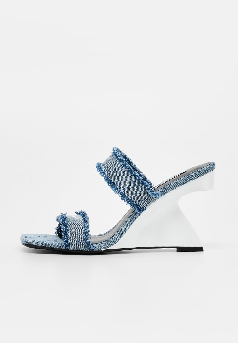 Karl Lagerfeld - Mules de tacón (blue denim)