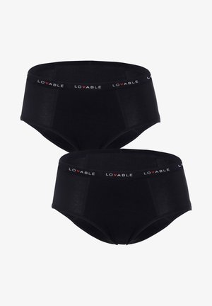 Lovable CULOTTE MESTRUALI FLUSSO ABBONDANTE-2 PACK - Mutande mestruali - Black