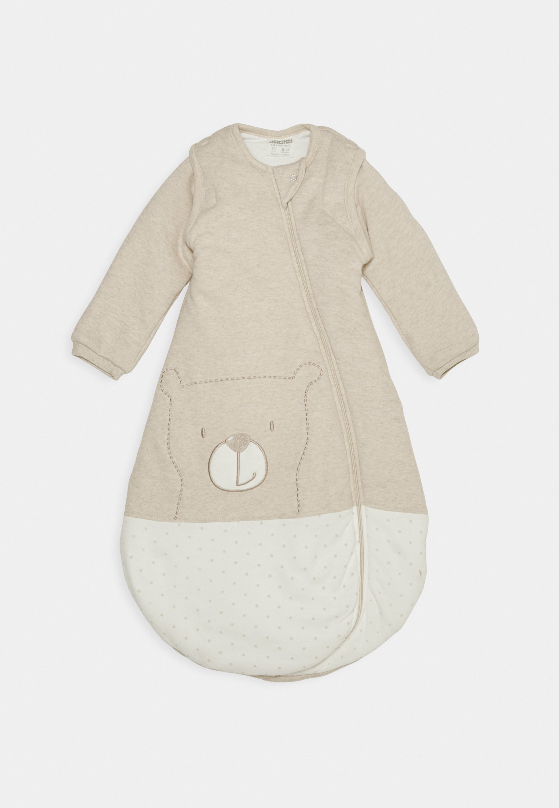 Jacky Baby SCHLAFSACK 120 GR. WATT MIT ABNEHMBAREN RMELN NOS, 0,5 TOG -  Nachtwsche Schlafsack - beige-mlange/beige - Zalando.at