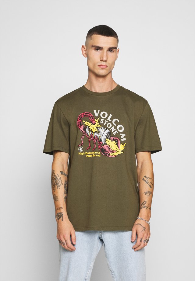 SCORPS - T-shirt con stampa - military