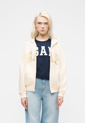 HERITAGE - Mikina so zipsom - ivory frost