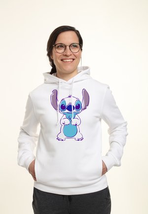 LILO & STITCH SPORTY STITCH - Sweat à capuche - white