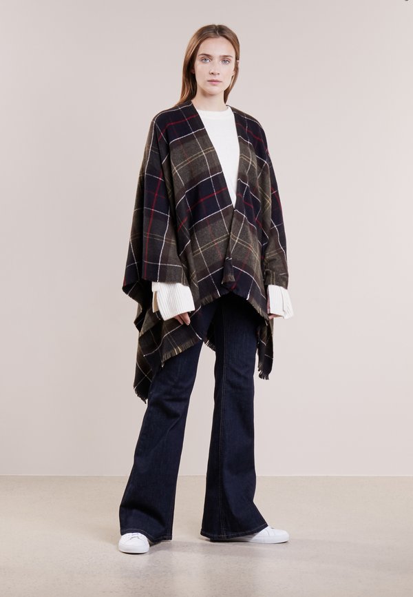 STAFFIN TARTAN SERAPE  - Cape - olive