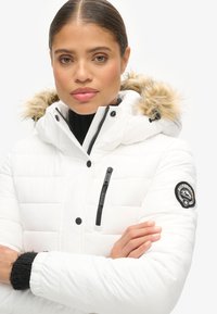 Superdry & Co HOODED PUFFER  - Winterjas - white