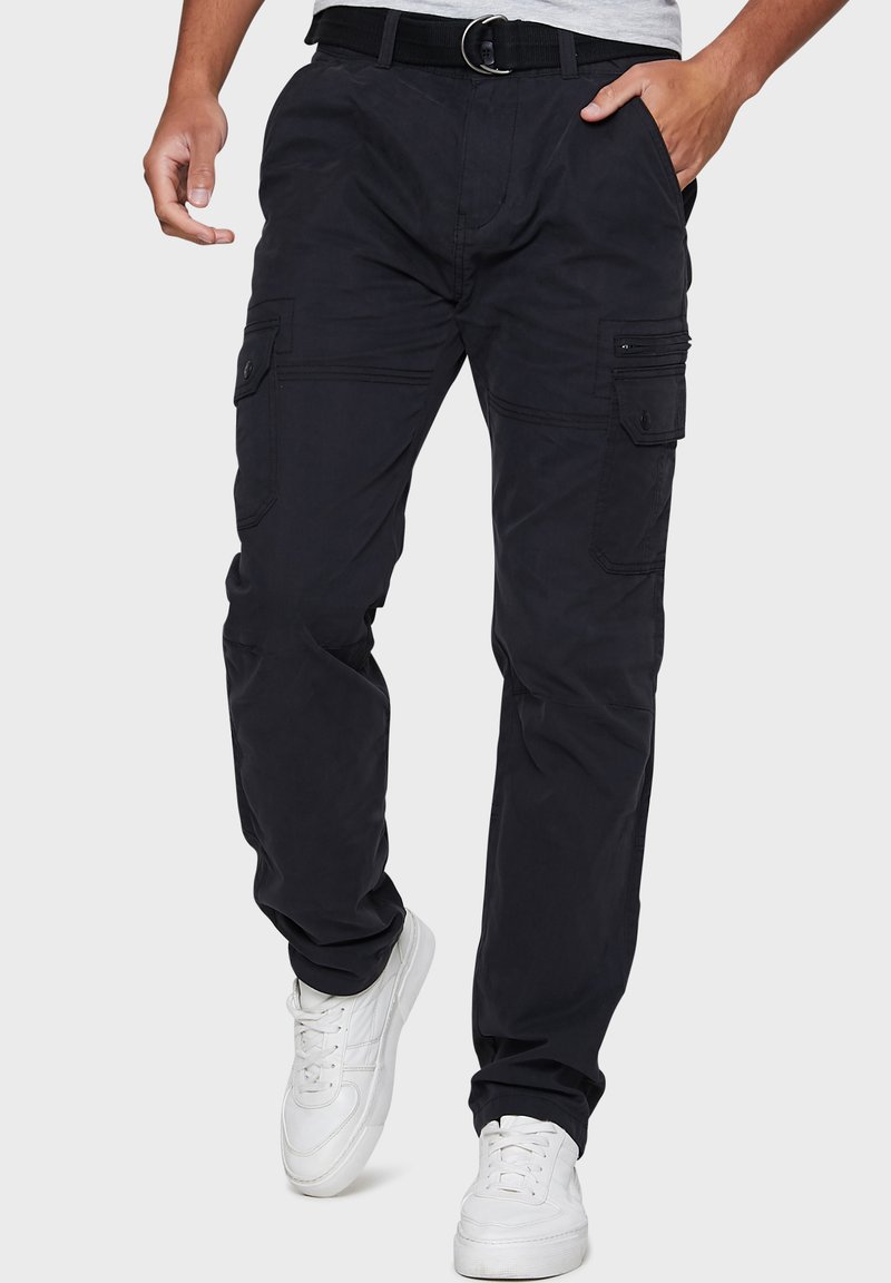 Threadbare PANE - Cargo trousers - black - Zalando.ie