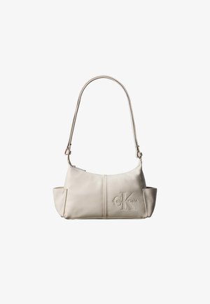 Calvin Klein, POCKETS MONOLOGO - Schoudertas - beige