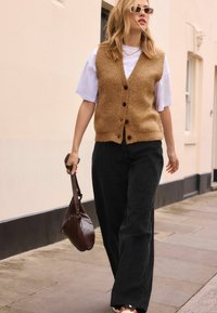 Next BUTTON FRONT TANK - REGULAR FIT - Weste - camel