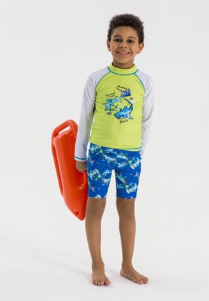 2 PIECE LONG SLEEVE AND SET - Maillot de bain - green blue