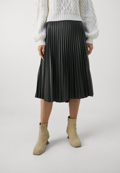 Proenza Schouler White Label PLEATED SKIRT - Skladaná sukňa - black