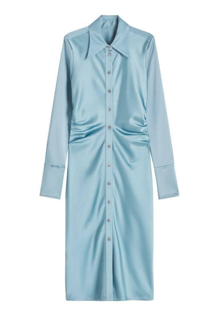 Mango Blousejurk lichtblauw