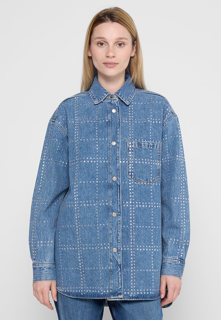 Pepe Jeans Overhemdblouse blauw Pepe Jeans Overhemdblouse blauw