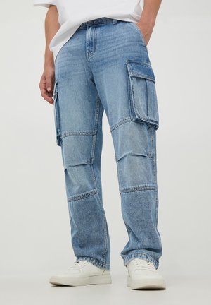 OVER - Jeans a sigaretta - blu denim medio
